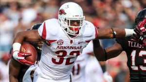 The Razorbacks feature one of the nation's best rushing attack with Jonathan Williams and Alex Collins.